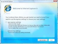 IE8 setup
